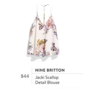 Nine Britton: Jacki Scallop Detail Blouse